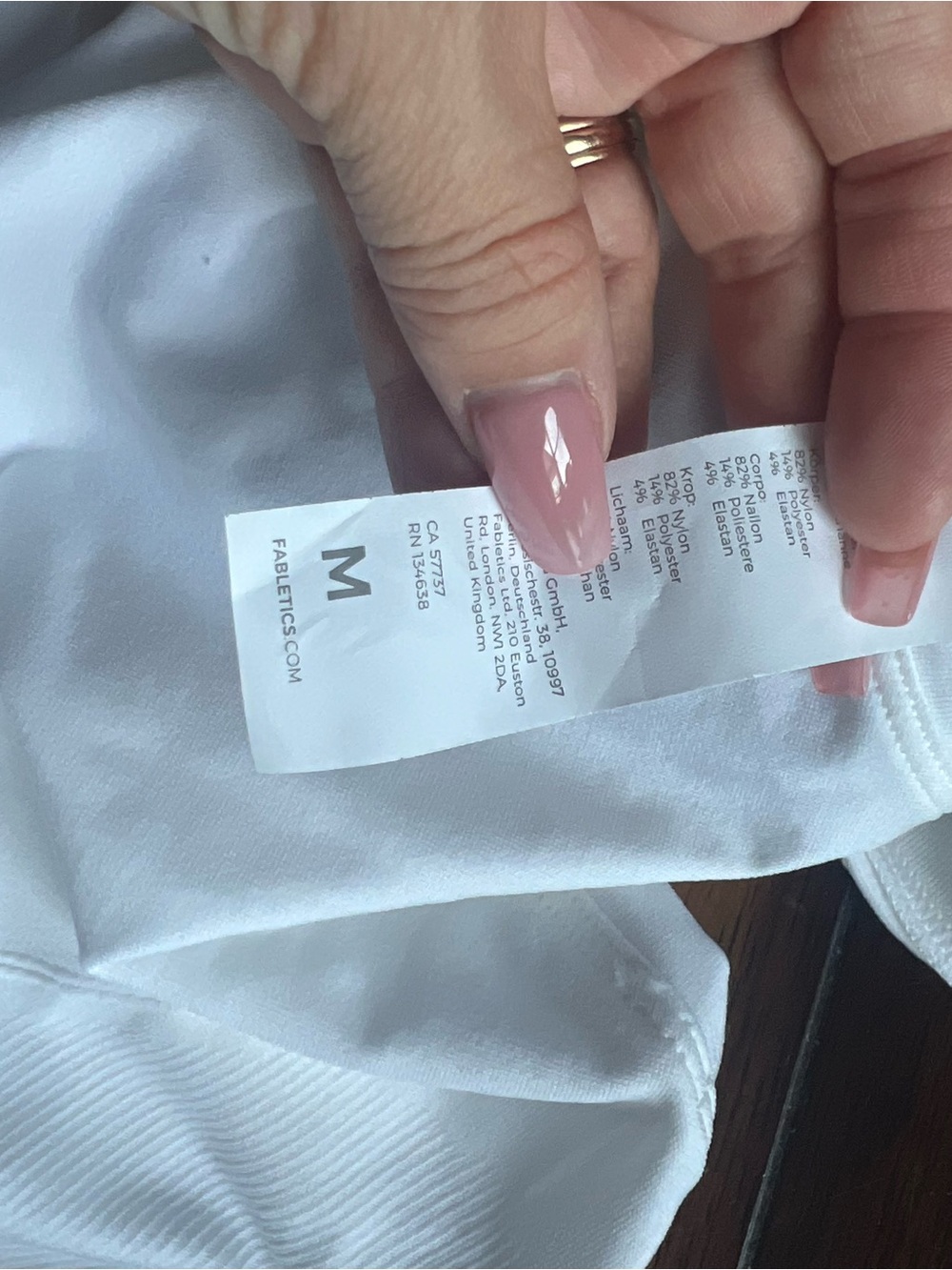 Fabletics White Racerback Tank - Picture 5 of 5